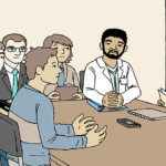 Excerpt from a storyboard for an instructional video on how to navigate the BC Mental Health system